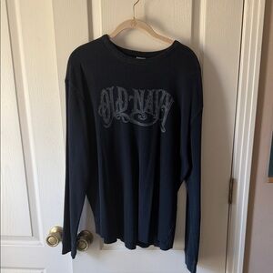 Old Navy Men's Dark Blue Long Sleeve Tee